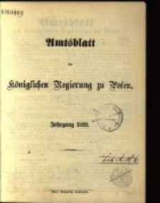 Amtsblatt der Königlichen Regierung zu Posen. 1899.01.03 Nro.1