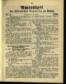 Amtsblatt der Königlichen Regierung zu Posen. 1899.01.24 Nro.4