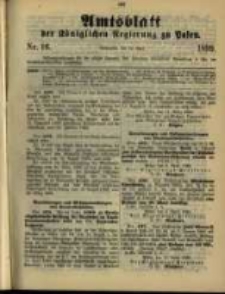 Amtsblatt der Königlichen Regierung zu Posen. 1899.04.18 Nro.16