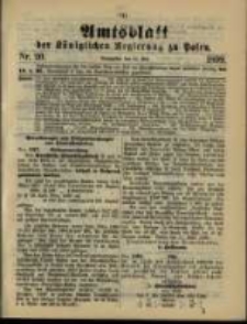 Amtsblatt der Königlichen Regierung zu Posen. 1899.05.16 Nro.20