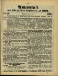 Amtsblatt der K&ouml;niglichen Regierung zu Posen. 1899.07.11 Nro.28