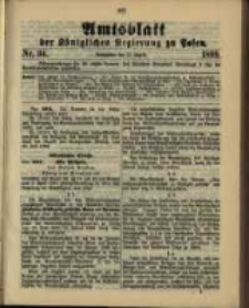 Amtsblatt der Königlichen Regierung zu Posen. 1899.08.22 Nro.34