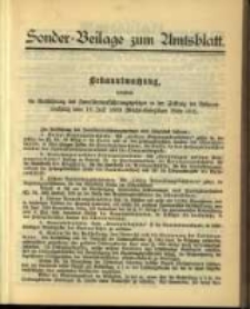 Sonder - Beilage zum Amtsblatt