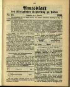 Amtsblatt der Königlichen Regierung zu Posen. 1899.11.14 Nro.46
