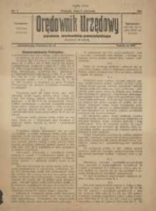 Orędownik Urzędowy Powiatu Wschodnio-Poznańskiego 1924.01.05 Nr1