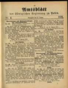 Amtsblatt der Königlichen Regierung zu Posen. 1891.01.27 Nro.4