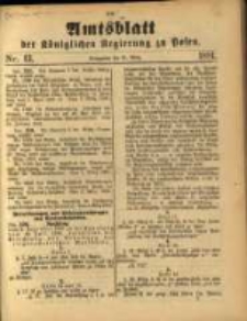 Amtsblatt der Königlichen Regierung zu Posen. 1891.03.31 Nro.13