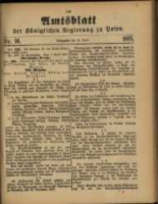 Amtsblatt der Königlichen Regierung zu Posen. 1891.04.21 Nro.16