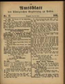 Amtsblatt der Königlichen Regierung zu Posen. 1891.04.28 Nro.17