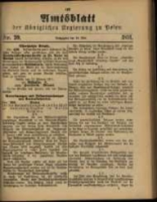 Amtsblatt der Königlichen Regierung zu Posen. 1891.05.19 Nro.20