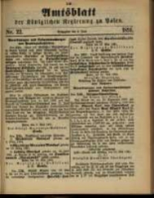 Amtsblatt der Königlichen Regierung zu Posen. 1891.06.02 Nro.22