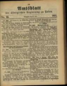 Amtsblatt der Königlichen Regierung zu Posen. 1891.06.23 Nro.25