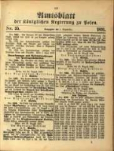 Amtsblatt der Königlichen Regierung zu Posen. 1891.09.01 Nro.35