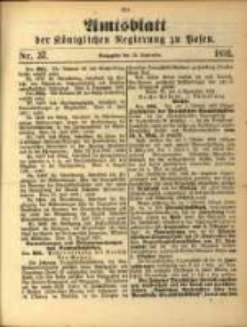 Amtsblatt der Königlichen Regierung zu Posen. 1891.09.15 Nro.37