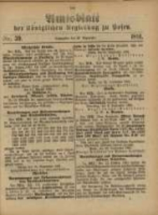 Amtsblatt der Königlichen Regierung zu Posen. 1891.09.29 Nro.39