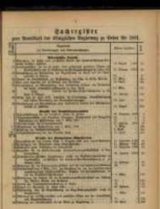 Sachregister .. für 1891