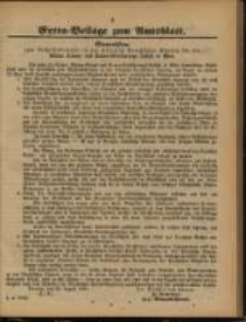 Extra = Beilage zum Amtsblatt