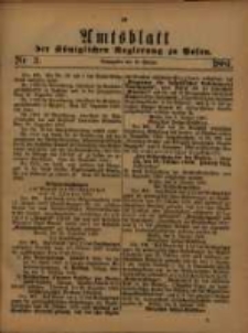Amtsblatt der Königlichen Regierung zu Posen. 1881.01.18 Nro.3