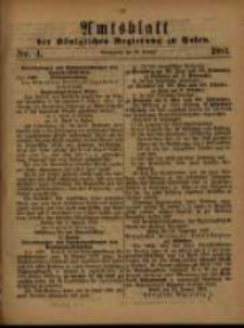 Amtsblatt der Königlichen Regierung zu Posen. 1881.01.25 Nro.4