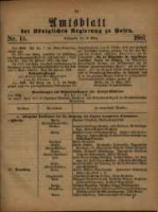 Amtsblatt der Königlichen Regierung zu Posen. 1881.03.29 Nro.13