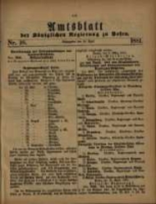 Amtsblatt der Königlichen Regierung zu Posen. 1881.04.19 Nro.16
