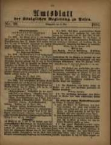Amtsblatt der Königlichen Regierung zu Posen. 1881.05.03 Nro.18