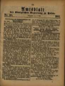 Amtsblatt der Königlichen Regierung zu Posen. 1881.05.17 Nro.20