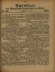 Amtsblatt der Königlichen Regierung zu Posen. 1881.06.07 Nro.23