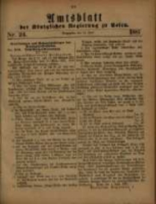 Amtsblatt der Königlichen Regierung zu Posen. 1881.06.14 Nro.24