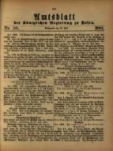 Amtsblatt der Königlichen Regierung zu Posen. 1881.07.26 Nro.30