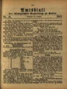 Amtsblatt der Königlichen Regierung zu Posen. 1881.08.02 Nro.31