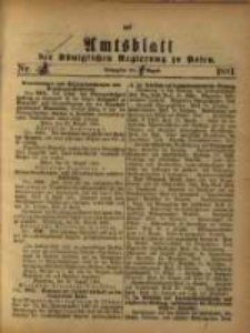 Amtsblatt der Königlichen Regierung zu Posen. 1881.08.23 Nro.34 [i. e. 35 1881.08.29 ?]
