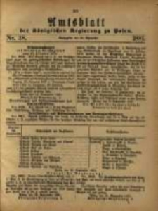 Amtsblatt der Königlichen Regierung zu Posen. 1881.09.20 Nro.38