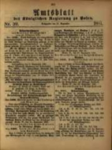 Amtsblatt der Königlichen Regierung zu Posen. 1881.09.27 Nro.39