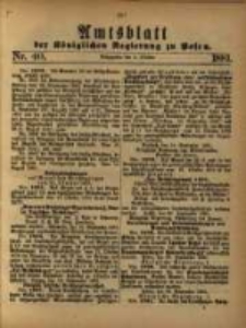 Amtsblatt der Königlichen Regierung zu Posen. 1881.10.04 Nro.40