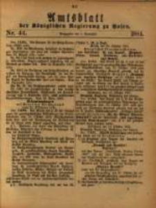 Amtsblatt der Königlichen Regierung zu Posen. 1881.11.01 Nro.44