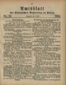 Amtsblatt der Königlichen Regierung zu Posen. 1882.05.02 Nro.18