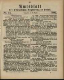 Amtsblatt der Königlichen Regierung zu Posen. 1882.08.22 Nro.34