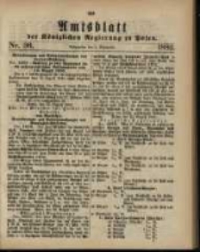 Amtsblatt der Königlichen Regierung zu Posen. 1882.09.05 Nro.36