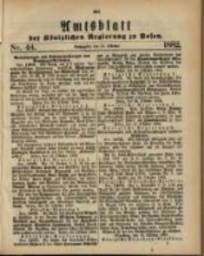 Amtsblatt der Königlichen Regierung zu Posen. 1882.10.31 Nro.44