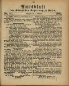 Amtsblatt der Königlichen Regierung zu Posen. 1882.11.14 Nro.46