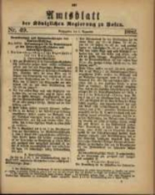 Amtsblatt der Königlichen Regierung zu Posen. 1882.12.05 Nro.49