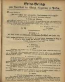 Extra = Beilage zum Amtsblattder Königl. Regierung zu Posen