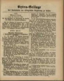 Extra = Beilage zum Amtsblattder Königlichen Regierung zu Posen