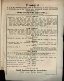 Verzeichniss …. vom 15. Juni 1882 … am 1. Januar 1883....Staats=Anleihe vom Jahre 1868 A.