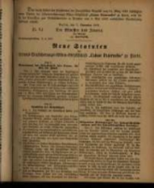 Neue Statuten der Lebens=Versicherungs=Aktien=Gesellschaft “Caisse Paternelle” zu Paris