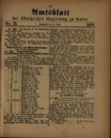 Amtsblatt der Königlichen Regierung zu Posen. 1890.04.15 Nro.15