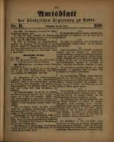 Amtsblatt der Königlichen Regierung zu Posen. 1890.04.22 Nro.16