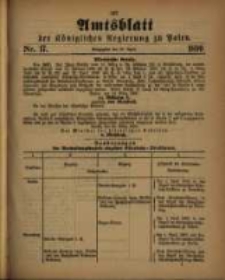 Amtsblatt der Königlichen Regierung zu Posen. 1890.04.29 Nro.17