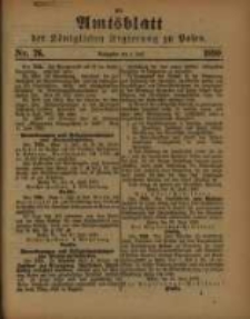 Amtsblatt der Königlichen Regierung zu Posen. 1890.07.01 Nro.26